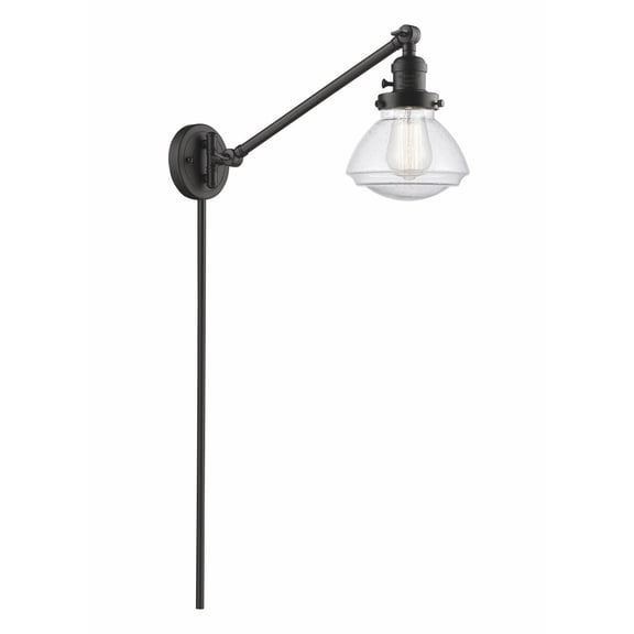 Innovations Lighting - Olean - 1 Light Swing Arm Wall Sconce In Industrial