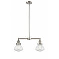 thumbnail image 1 of 209-SN-G324 Innovations Lighting Olean - 2 Light Island In Industrial Style-7.75 Inches Tall and 21.75 Inches Wide-Brushed Satin Nickel Finish-Seedy, 1 of 4