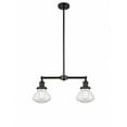 thumbnail image 1 of 209-BK-G322-Innovations Lighting-Olean - 2 Light Island In Industrial Style-7.75 Inches Tall and 21.75 Inches Wide-Matte Black Finish-Clear Glass, 1 of 4