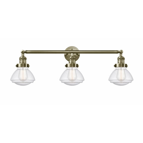 Innovations Lighting - Olean - 3 Light Bath Vanity In Industrial Style-7.75