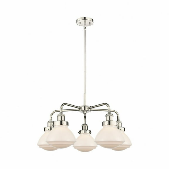 Innovations Lighting - Olean - 5 Light Stem Hung Chandelier In Art Deco