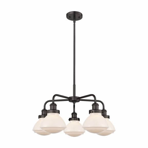 Innovations Lighting - Olean - 5 Light Stem Hung Chandelier In Art Deco