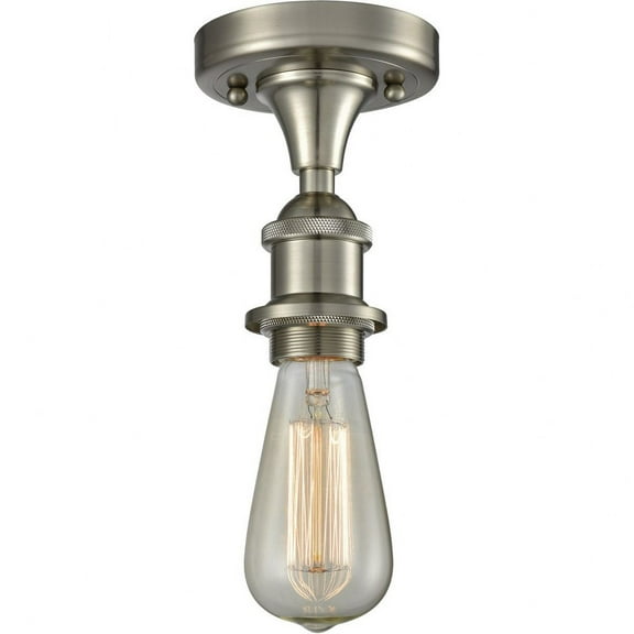 Innovations Lighting - One Light Bare Bulb Semi-Flush Mount-4.5 Inches Wide by 4