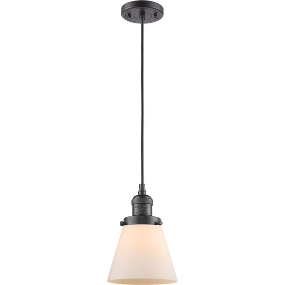 Innovations Lighting - One Light Small Cone Cord Pendant-6.25 Inches Wide by