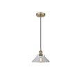 thumbnail image 1 of 616-1P-AB-G132 Innovations Lighting Orwell - 1 Light Cord Hung Mini Pendant In Industrial Style-7.75 Inches Tall and 8.38 Inches Wide-Antique Brass, 1 of 7