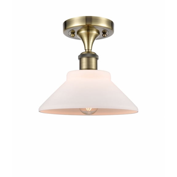 Innovations Lighting - Orwell - 1 Light Semi-Flush Mount In Industrial Style-9