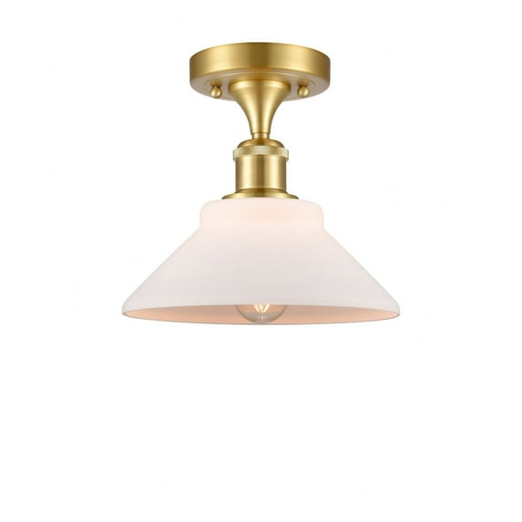 Innovations Lighting - Orwell - 1 Light Semi-Flush Mount In Industrial Style-9