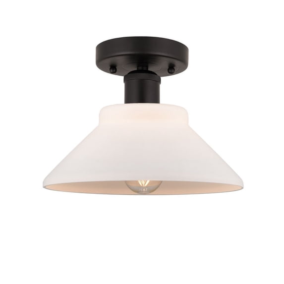 Innovations Lighting - Orwell - 1 Light Semi-Flush Mount In Industrial