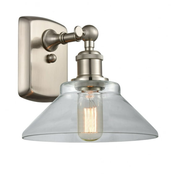 516-1W-SN-G132-Innovations Lighting-Orwell - 1 Light Wall Sconce In Industrial Style-10 Inches Tall and 8.38 Inches Wide-Brushed Satin Nickel