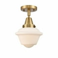 thumbnail image 1 of 447-1C-BB-G531-Innovations Lighting-Oxford - 1 Light Flush Mount In Traditional Style-9 Inches Tall and 7.5 Inches Wide-Brushed Brass Finish-Matte, 1 of 1