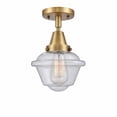 thumbnail image 1 of 447-1C-BB-G534-Innovations Lighting-Oxford - 1 Light Flush Mount In Traditional Style-9 Inches Tall and 7.5 Inches Wide-Brushed Brass Finish-Seedy, 1 of 1