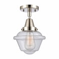thumbnail image 1 of 447-1C-PN-G534-Innovations Lighting-Oxford - 1 Light Flush Mount In Traditional Style-9 Inches Tall and 7.5 Inches Wide-Polished Nickel Finish-Seedy, 1 of 1