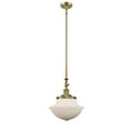 thumbnail image 1 of 206-BB-G541 Innovations Lighting Oxford - 1 Light Mini Pendant In Traditional Style-15 Inches Tall and 11.75 Inches Wide-Brushed Brass Finish-Matte, 1 of 3