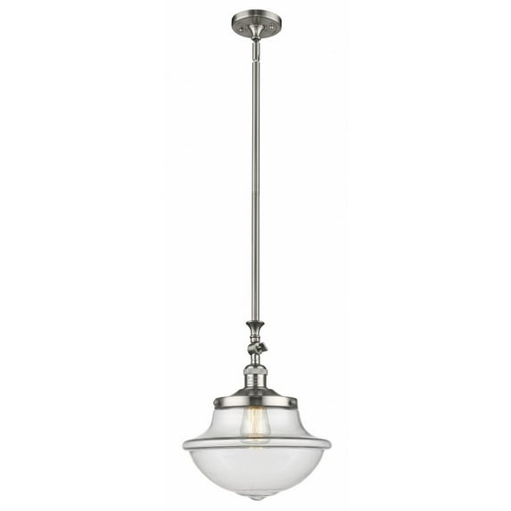 206-SN-G542 Innovations Lighting Oxford - 1 Light Mini Pendant In Traditional Style-15 Inches Tall and 11.75 Inches Wide-Brushed Satin Nickel