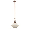 thumbnail image 1 of 206-AC-G541 Innovations Lighting Oxford - 1 Light Mini Pendant In Traditional Style-15 Inches Tall and 11.75 Inches Wide-Antique Copper Finish-Matte, 1 of 3