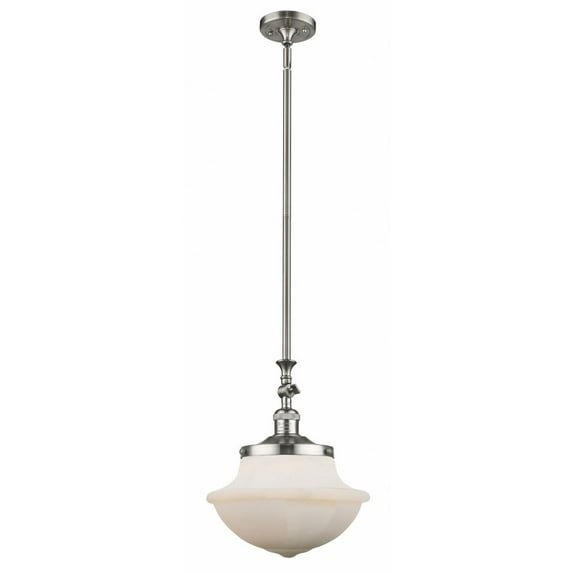 206-SN-G541-Innovations Lighting-Oxford - 1 Light Mini Pendant In Traditional Style-15 Inches Tall and 11.75 Inches Wide-Brushed Satin Nickel