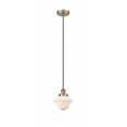 thumbnail image 1 of 616-1PH-AB-G531 Innovations Lighting Oxford - 1 Light Mini Pendant In Traditional Style-9.5 Inches Tall and 7.5 Inches Wide-Antique Brass Finish-Matte, 1 of 7