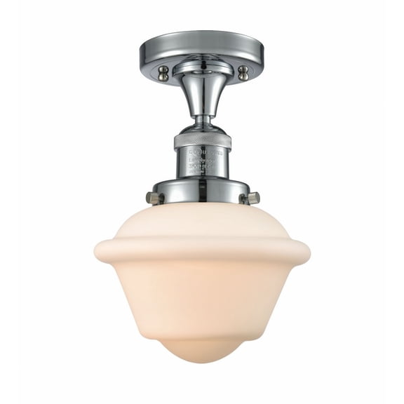 Innovations Lighting - Oxford - 1 Light Semi-Flush Mount In Traditional Style-11