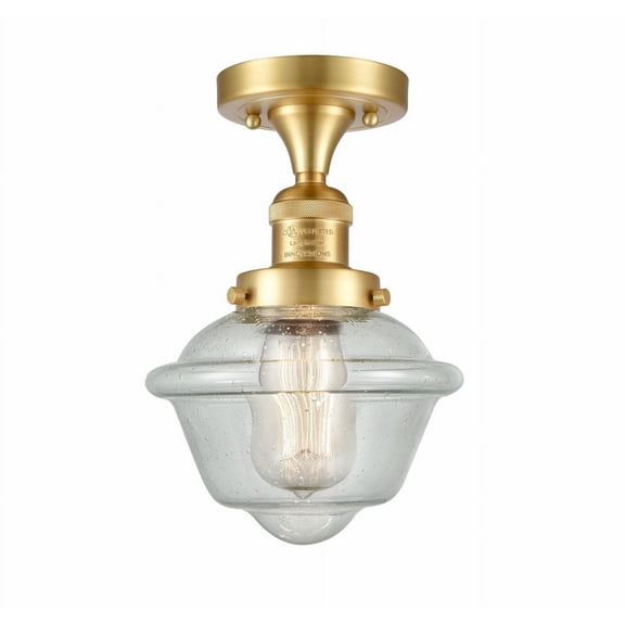 Innovations Lighting - Oxford - 1 Light Semi-Flush Mount In Traditional Style-11