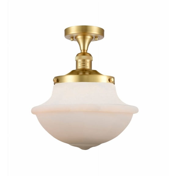 Innovations Lighting - Oxford - 1 Light Semi-Flush Mount In Traditional