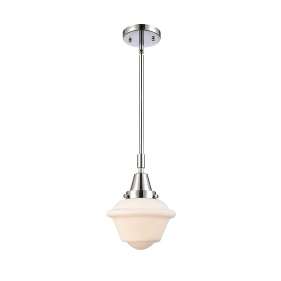 447-1S-PC-G531 Innovations Lighting Oxford - 1 Light Stem Hung Mini Pendant In Traditional Style-9.13 Inches Tall and 7.5 Inches Wide-Polished Chrome
