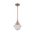 thumbnail image 1 of 447-1S-AC-G534 Innovations Lighting Oxford - 1 Light Stem Hung Mini Pendant In Traditional Style-9.13 Inches Tall and 7.5 Inches Wide-Antique Copper, 1 of 1