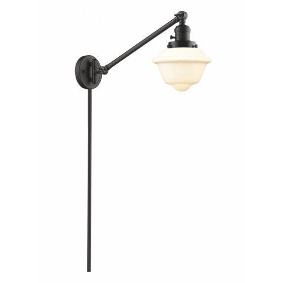 Innovations Lighting - Oxford - 1 Light Swing Arm Wall Sconce In Traditional