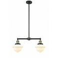thumbnail image 1 of 209-BAB-G531 Innovations Lighting Oxford - 2 Light Island In Traditional Style-10 Inches Tall and 24 Inches Wide-Black Antique Brass Finish-Matte, 1 of 7