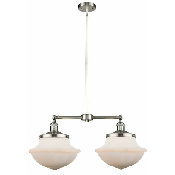 209-SN-G541 Innovations Lighting Oxford - 2 Light Island In Traditional Style-10 Inches Tall and 25 Inches Wide-Brushed Satin Nickel Finish-Matte