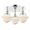 thumbnail image 1 of Innovations Lighting  Oxford - 3 Light 18" Flush Mount Polished Nickel/Matte White, 1 of 5
