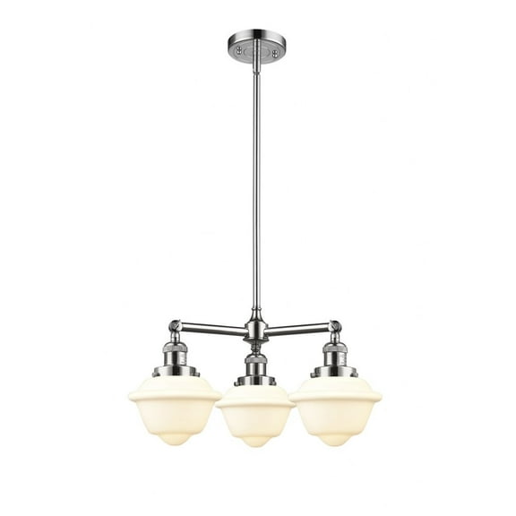 Innovations Lighting - Oxford - 3 Light Chandelier In Industrial Style-10 Inches