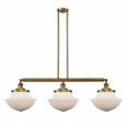 thumbnail image 1 of 213-BB-G541 Innovations Lighting Oxford - 3 Light Island In Traditional Style-12 Inches Tall and 42 Inches Wide-Brushed Brass Finish-Matte White Glass, 1 of 3