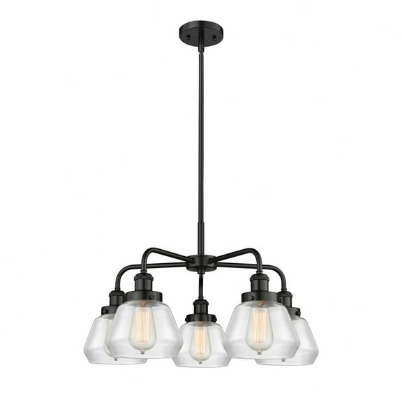 Innovations Lighting - Oxford - 5 Light Stem Hung Chandelier In Art Deco