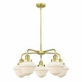 thumbnail image 1 of Innovations Lighting - Oxford - 5 Light Stem Hung Chandelier In Art Deco, 1 of 5