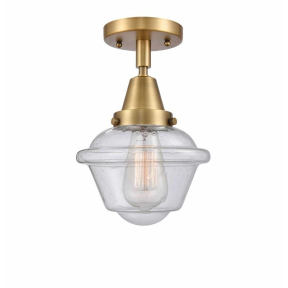 Innovations Lighting - Oxford - 7.5 Inch 3.5W 1 LED Flush Mount Brushed Brass