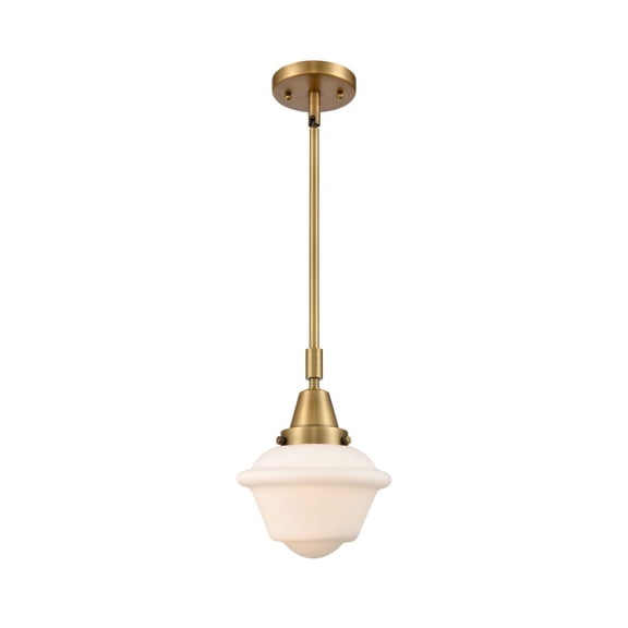 Innovations Lighting - Oxford - 7.5 Inch 3.5W 1 LED Mini Pendant Brushed Brass