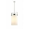 thumbnail image 1 of Innovations Lighting  Pilaster - 4 Light 12" Stem Hung Pendant Polished Nickel/Matte White, 1 of 5