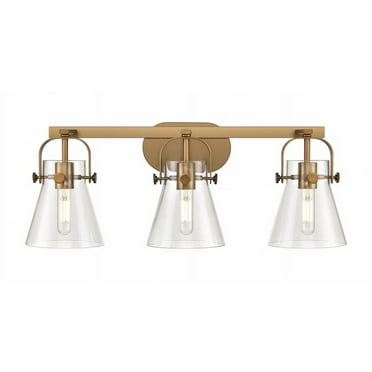 Innovations Lighting - Pilaster II Cone - 3 Light Bath Vanity In Industrial