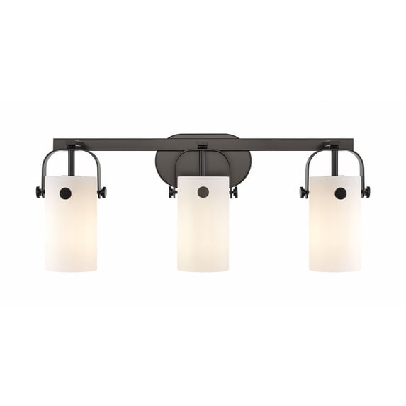 Innovations Lighting - Pilaster II Cylinder - 3 Light Bath Vanity In Industrial