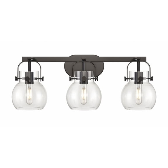 Innovations Lighting - Pilaster II Sphere - 3 Light Bath Vanity In Industrial