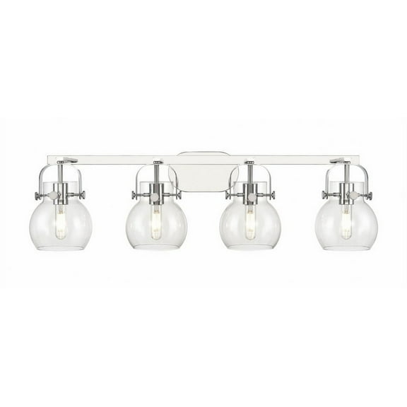 Innovations Lighting - Pilaster II Sphere - 4 Light Bath Vanity In Industrial