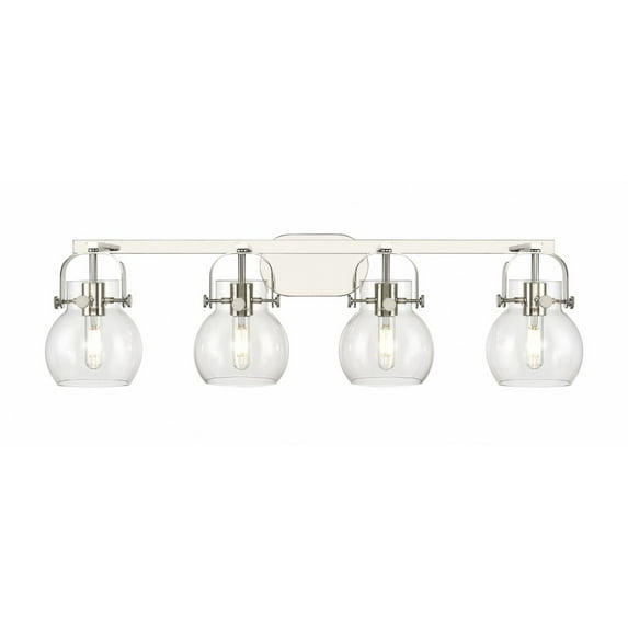Innovations Lighting - Pilaster II Sphere - 4 Light Bath Vanity In Industrial