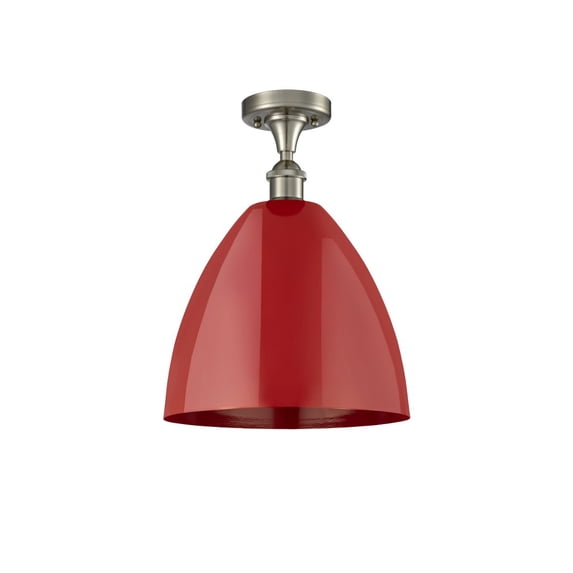 Innovations Lighting - Plymouth Dome - 1 Light Semi-Flush Mount In Industrial