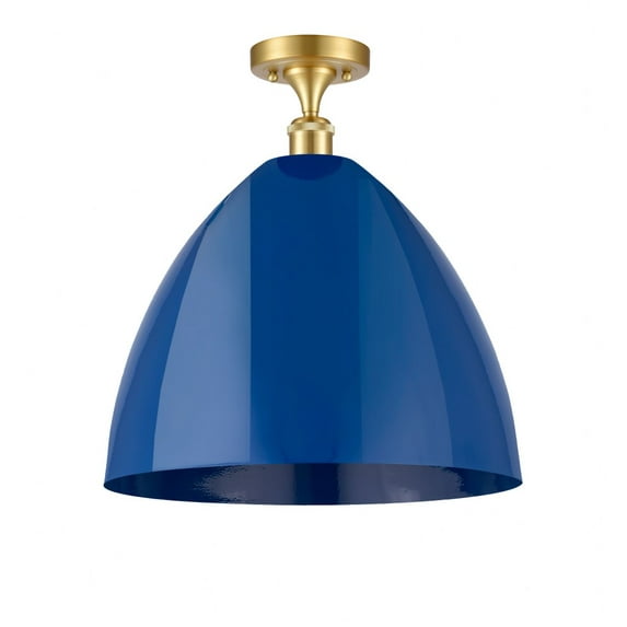 Innovations Lighting - Plymouth Dome - 1 Light Semi-Flush Mount In Industrial
