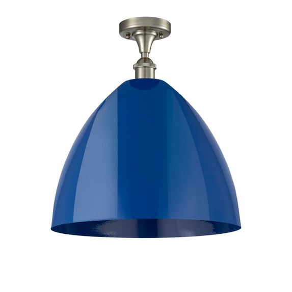 Innovations Lighting - Plymouth Dome - 1 Light Semi-Flush Mount In Industrial