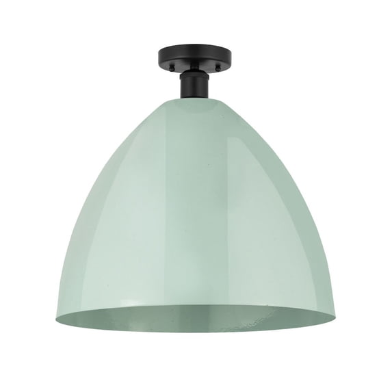 Innovations Lighting - Plymouth Dome - 1 Light Semi-Flush Mount In Industrial