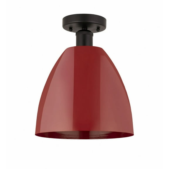 Innovations Lighting - Plymouth Dome - 1 Light Semi-Flush Mount In Industrial