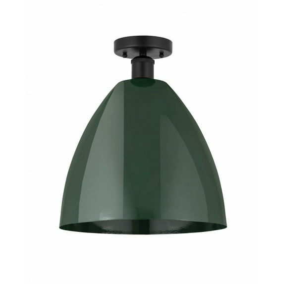 Innovations Lighting - Plymouth Dome - 1 Light Semi-Flush Mount In Industrial