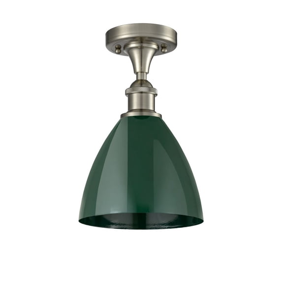Innovations Lighting - Plymouth Dome - 1 Light Semi-Flush Mount In Industrial
