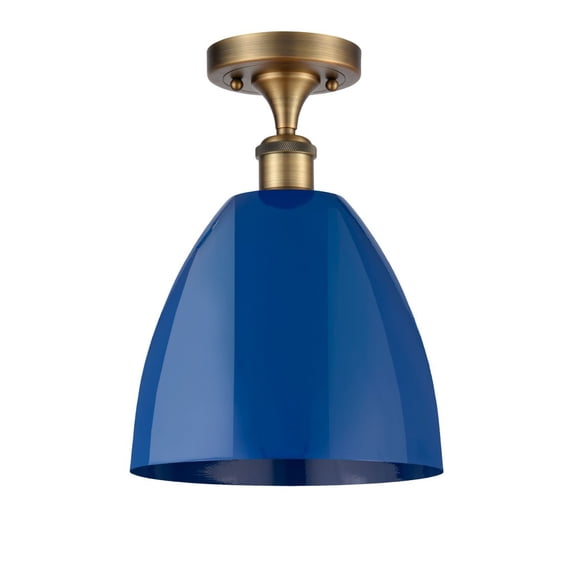 Innovations Lighting - Plymouth Dome - 1 Light Semi-Flush Mount In Industrial